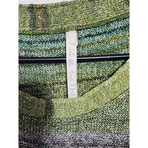 Lea & Nicole Women's Blue and Green Jumper Size medium - Picture 2 of 3